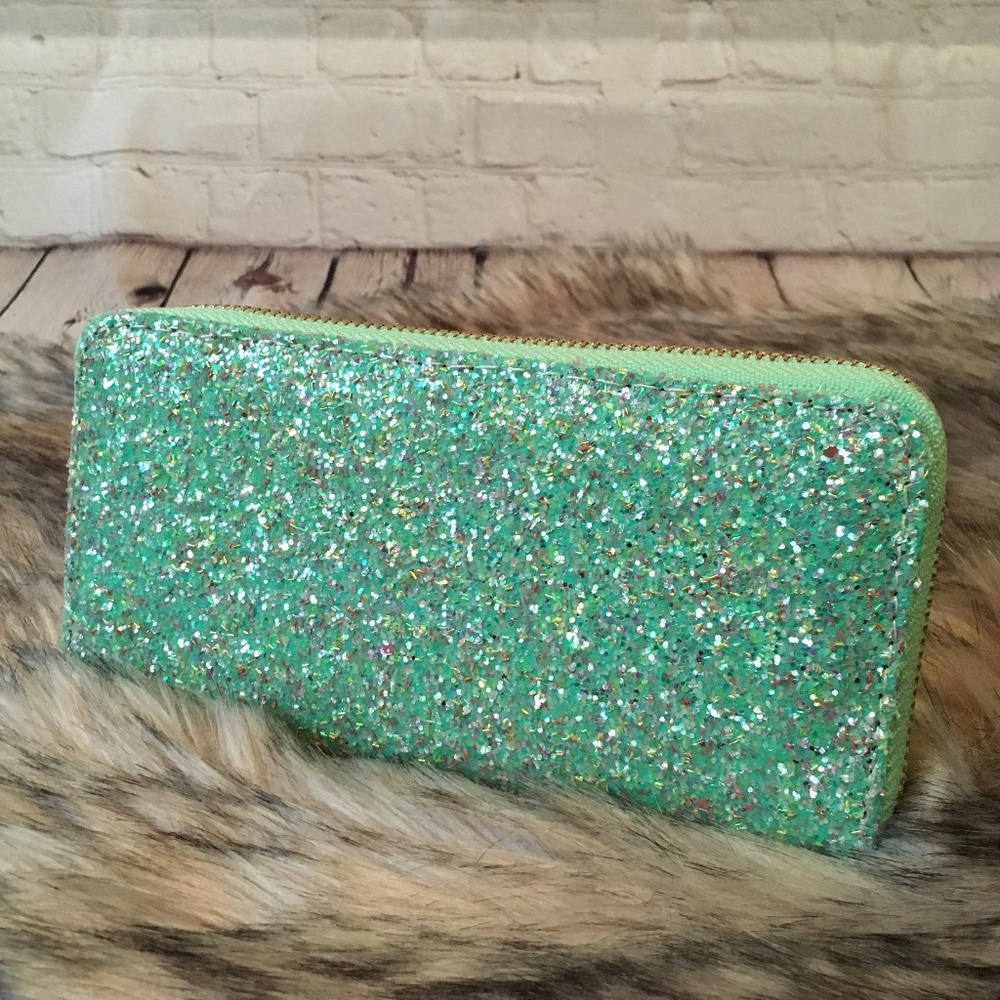 Glitter Bling Wallet (Mint)